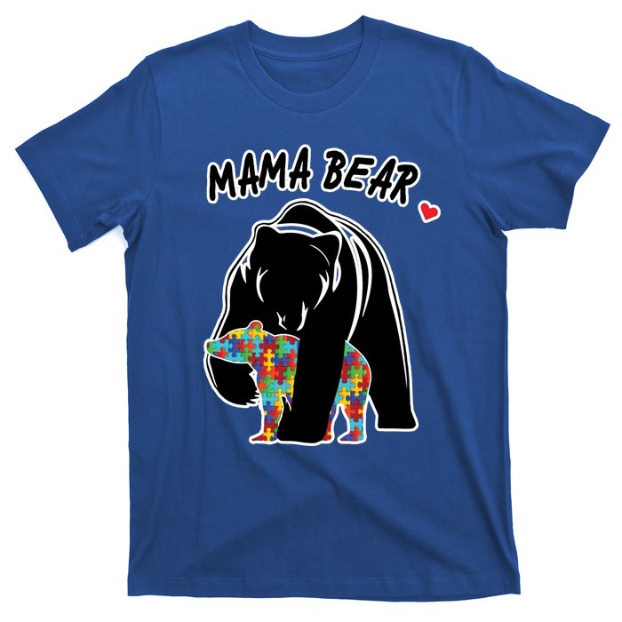 Autism Awareness Moma Bear T-Shirt