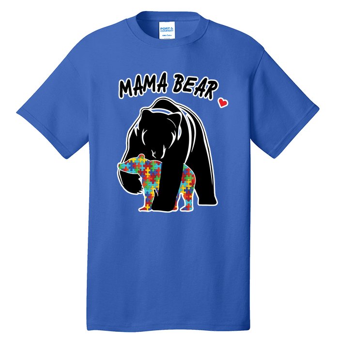 Autism Awareness Moma Bear Tall T-Shirt