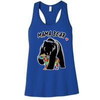 Autism Awareness Moma Bear Women's Racerback Tank