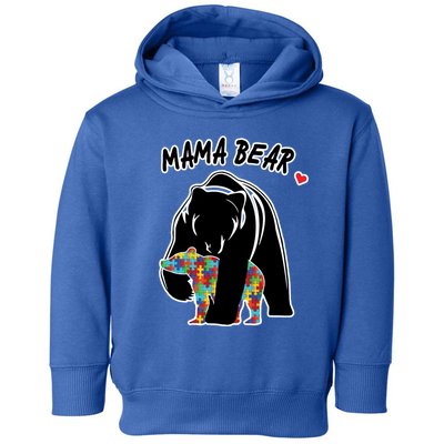 Autism Awareness Moma Bear Toddler Hoodie