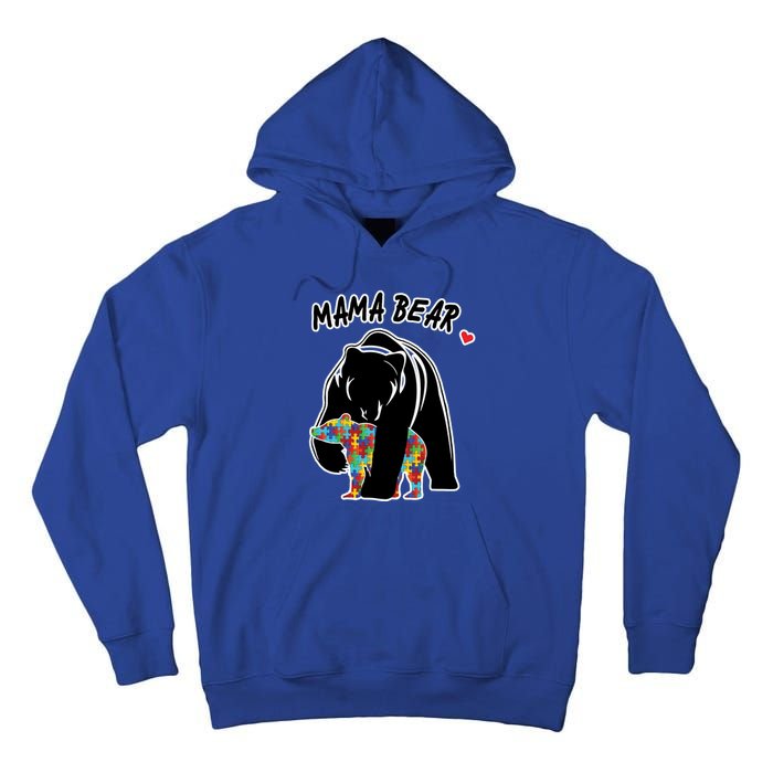 Autism Awareness Moma Bear Tall Hoodie