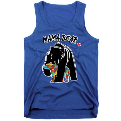 Autism Awareness Moma Bear Tank Top