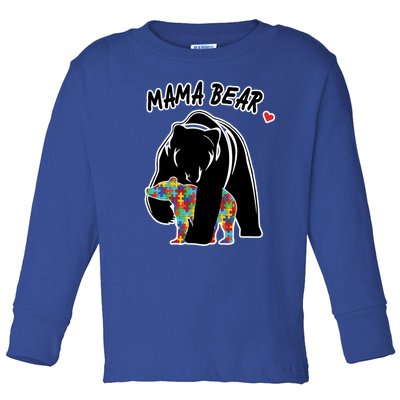 Autism Awareness Moma Bear Toddler Long Sleeve Shirt