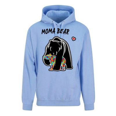 Autism Awareness Moma Bear Unisex Surf Hoodie