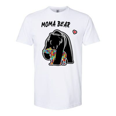 Autism Awareness Moma Bear Softstyle CVC T-Shirt