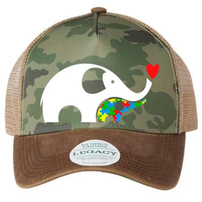 Autism Awareness Mother Baby Elephant  Legacy Tie Dye Trucker Hat