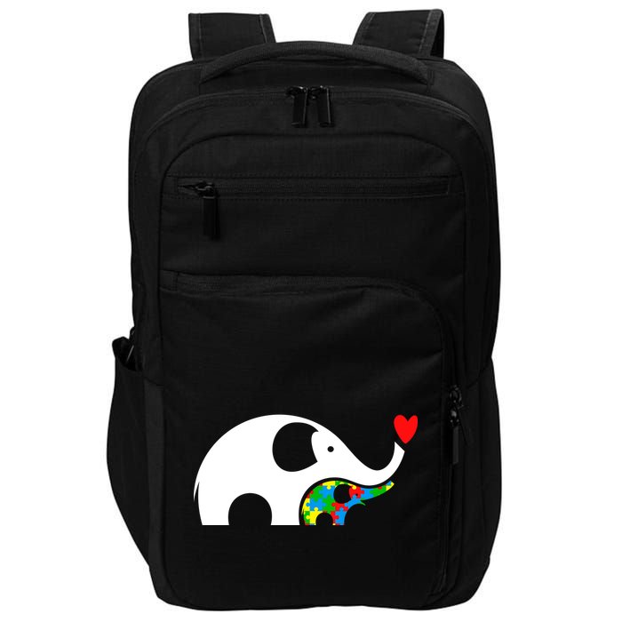 Autism Awareness Mother Baby Elephant  Impact Tech Backpack