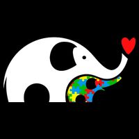 Autism Awareness Mother Baby Elephant  Impact Tech Backpack