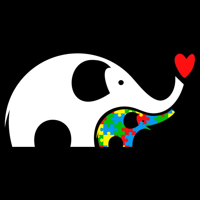 Autism Awareness Mother Baby Elephant  Impact Tech Backpack