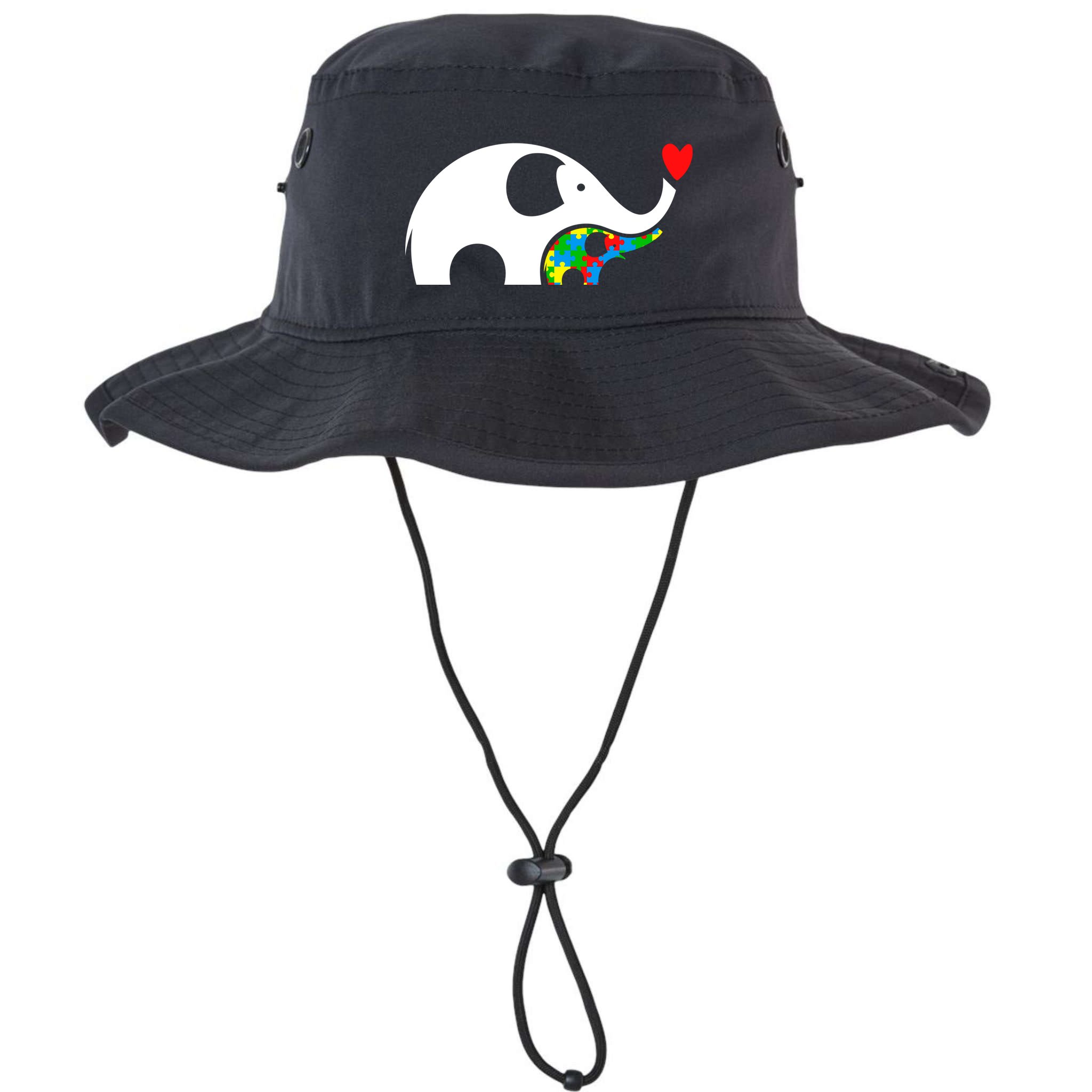 Autism Awareness Mother Baby Elephant  Bucket Hat