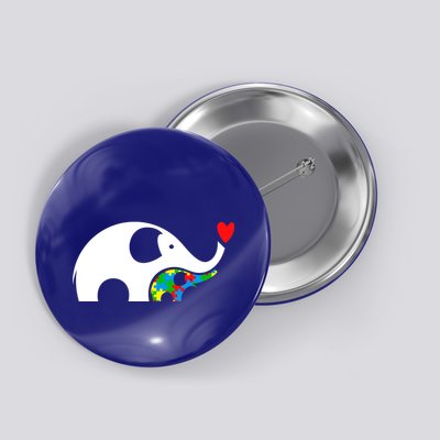 Autism Awareness Mother Baby Elephant  Button