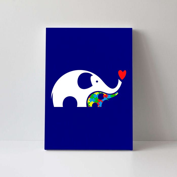 Autism Awareness Mother Baby Elephant  Canvas