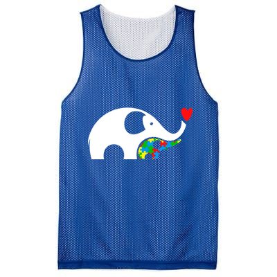 Autism Awareness Mother Baby Elephant  Mesh Reversible Basketball Jersey Tank