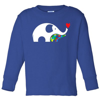 Autism Awareness Mother Baby Elephant  Toddler Long Sleeve Shirt