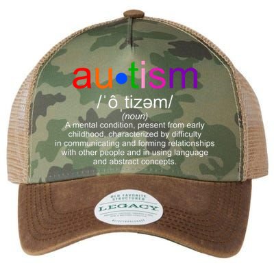 Autism Awareness Noun Definition Legacy Tie Dye Trucker Hat