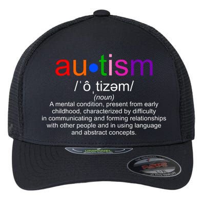 Autism Awareness Noun Definition Flexfit Unipanel Trucker Cap