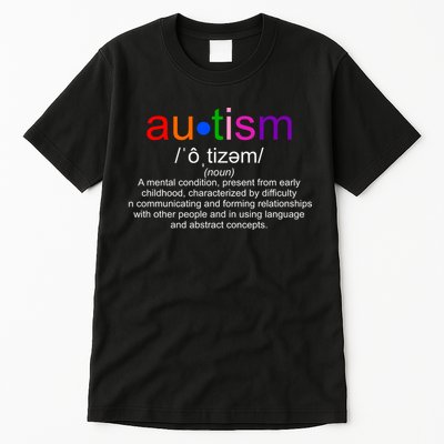 Autism Awareness Noun Definition Tall T-Shirt