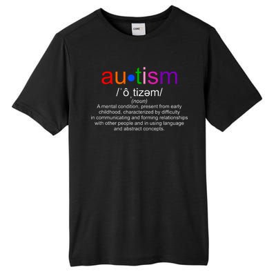 Autism Awareness Noun Definition Tall Fusion ChromaSoft Performance T-Shirt