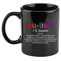 Autism Awareness Noun Definition 11oz C Handle Ceramic Mug