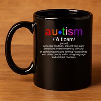 Autism Awareness Noun Definition 11oz C Handle Ceramic Mug