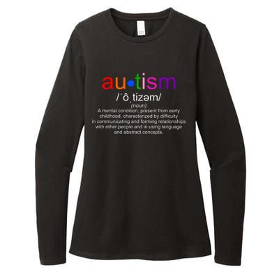 Autism Awareness Noun Definition Womens CVC Long Sleeve Shirt