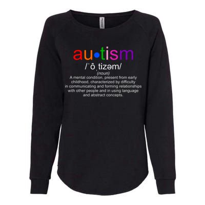 Autism Awareness Noun Definition Womens California Wash Sweatshirt