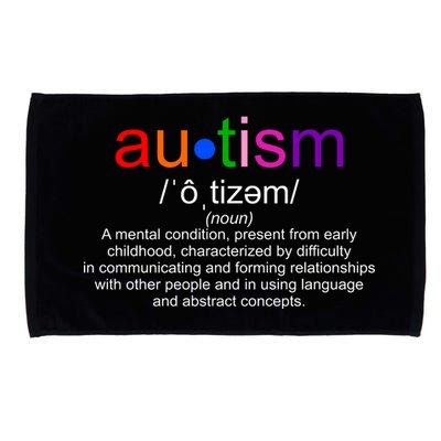 Autism Awareness Noun Definition Microfiber Hand Towel