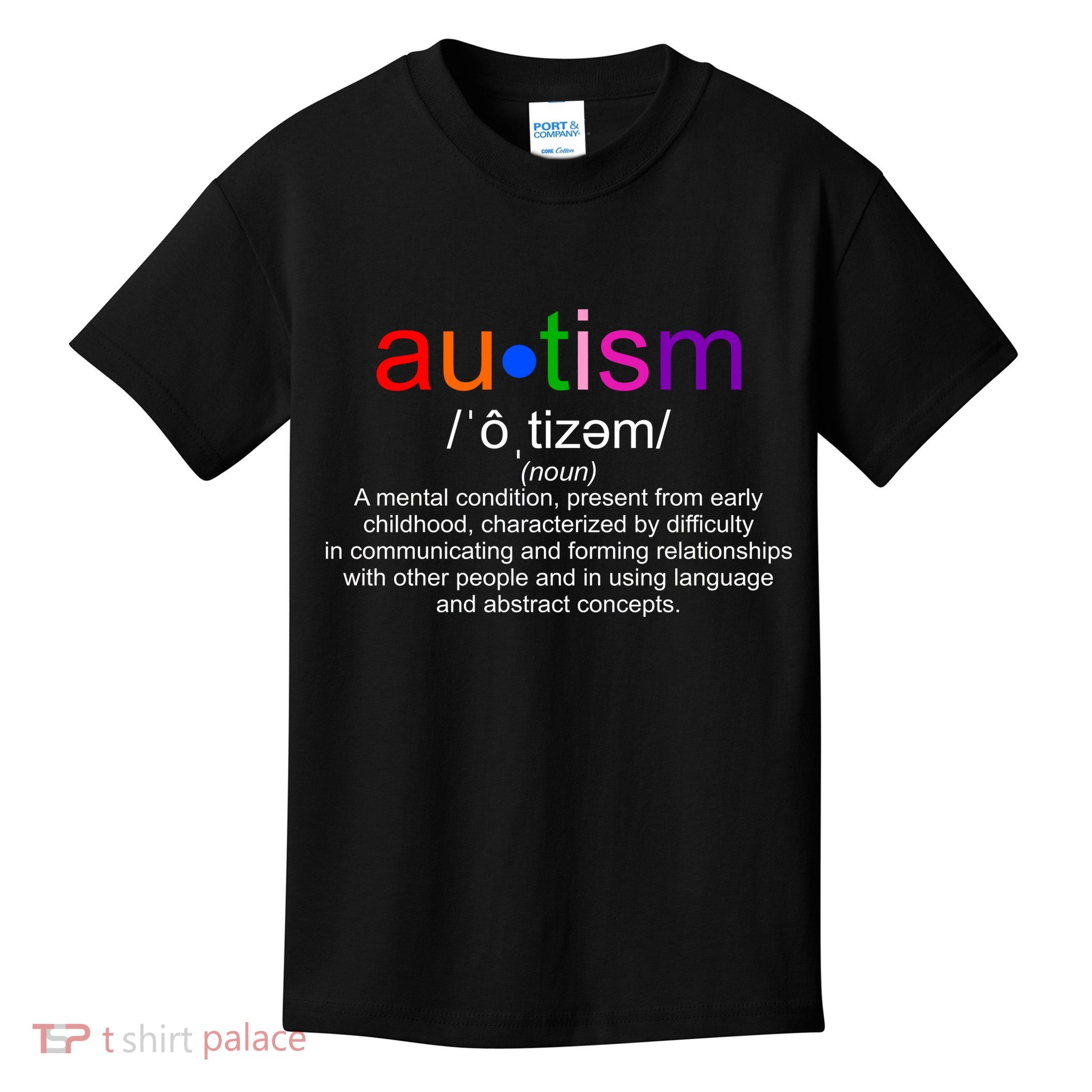 Autism Awareness Noun Definition Kids T-Shirt