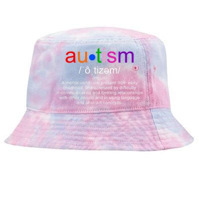 Autism Awareness Noun Definition Tie-Dyed Bucket Hat