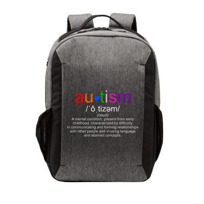 Autism Awareness Noun Definition Vector Backpack