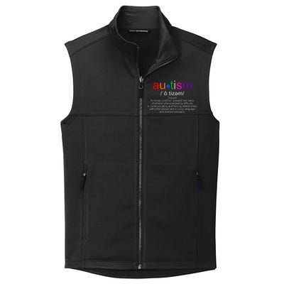 Autism Awareness Noun Definition Collective Smooth Fleece Vest