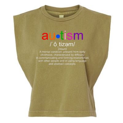 Autism Awareness Noun Definition Garment-Dyed Women's Muscle Tee