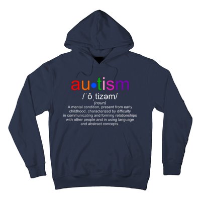 Autism Awareness Noun Definition Hoodie