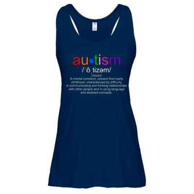 Autism Awareness Noun Definition Ladies Essential Flowy Tank