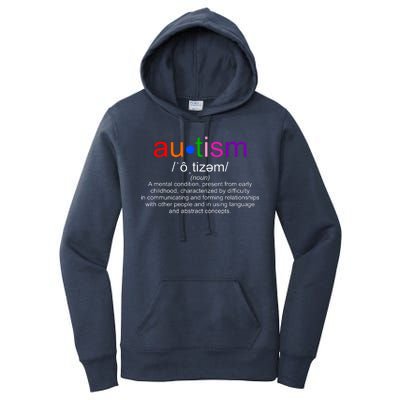 Autism Awareness Noun Definition Women's Pullover Hoodie