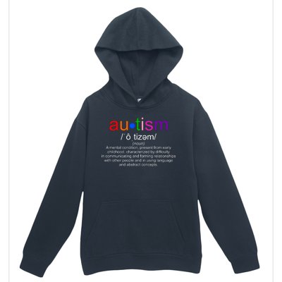 Autism Awareness Noun Definition Urban Pullover Hoodie