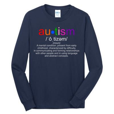 Autism Awareness Noun Definition Tall Long Sleeve T-Shirt