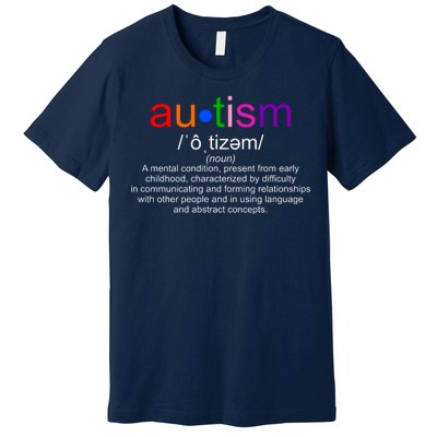 Autism Awareness Noun Definition Premium T-Shirt