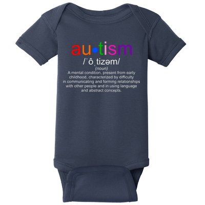 Autism Awareness Noun Definition Baby Bodysuit