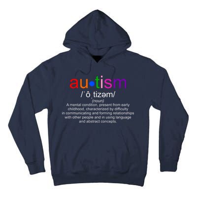 Autism Awareness Noun Definition Tall Hoodie