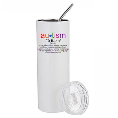 Autism Awareness Noun Definition Stainless Steel Tumbler