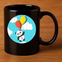 Autism Awareness Panda Bear 11oz C Handle Ceramic Mug