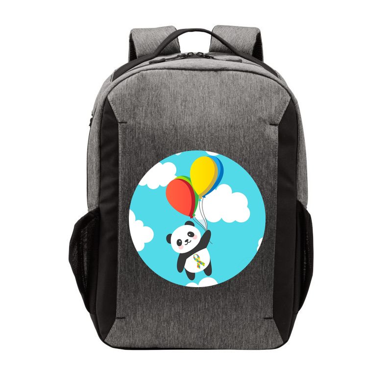 Autism Awareness Panda Bear Vector Backpack