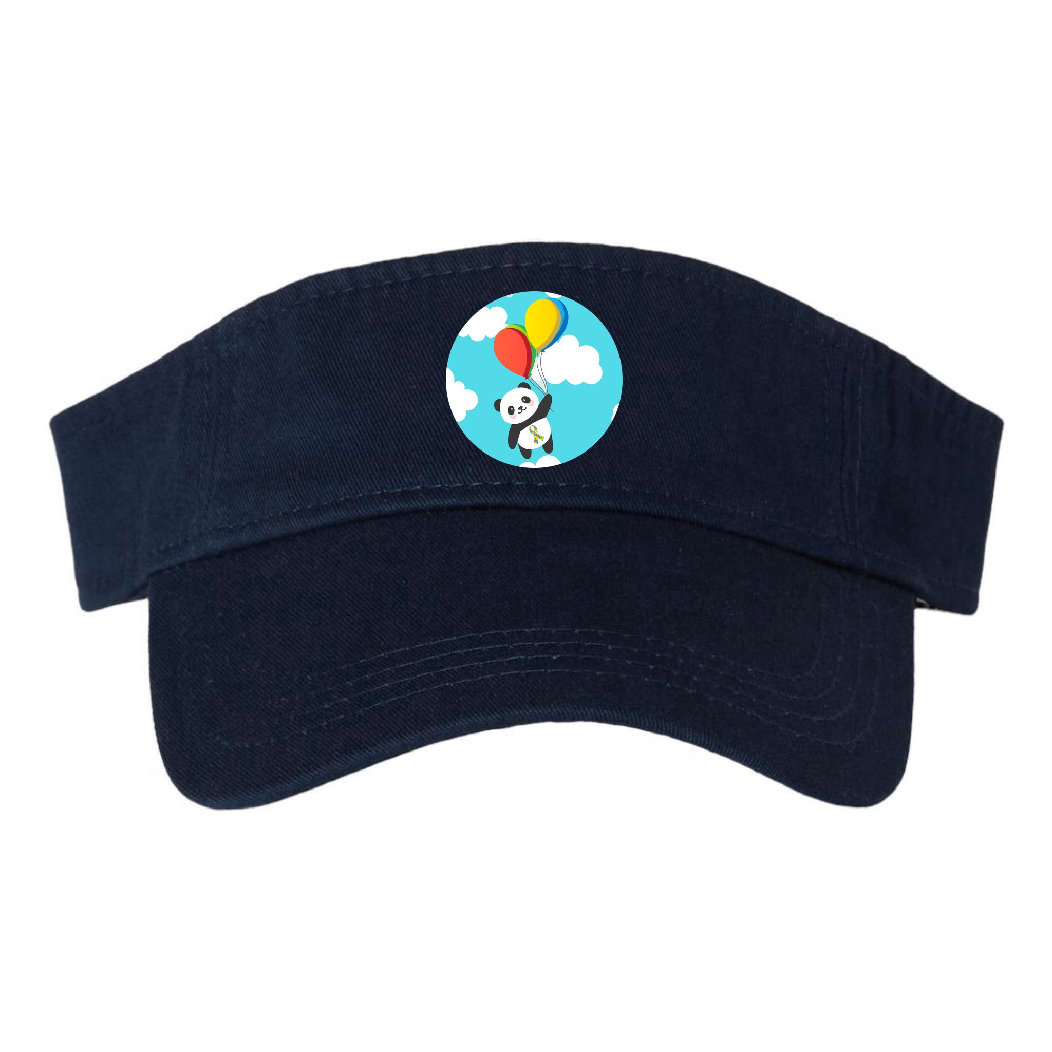 Autism Awareness Panda Bear Visor