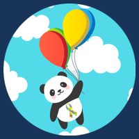 Autism Awareness Panda Bear Visor
