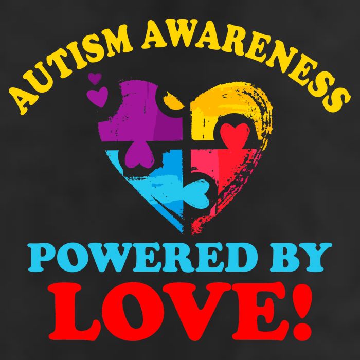 Autism Awareness Powered By Love Puzzle Heart Cool Comfort Performance Bucket Hat