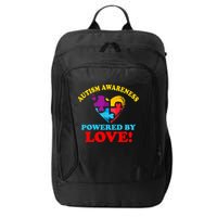 Autism Awareness Powered By Love Puzzle Heart City Backpack