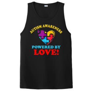 Autism Awareness Powered By Love Puzzle Heart PosiCharge Competitor Tank