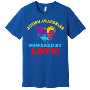 Autism Awareness Powered By Love Puzzle Heart Premium T-Shirt