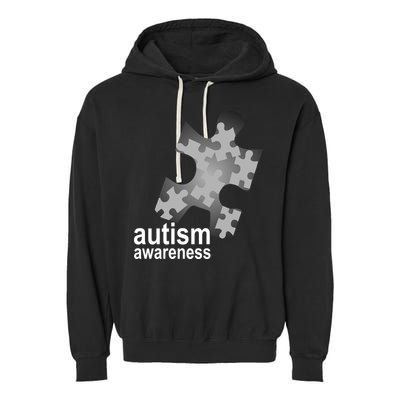 Autism Awareness Puzzle Garment-Dyed Fleece Hoodie